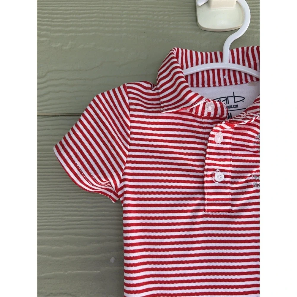 Garb Red/White Striped Outfit WORLD GOLF CHAMPIONSHIPS DELL MATCH PLAY Baby 0-3M